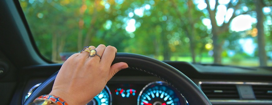 OBD Scanner - woman driving