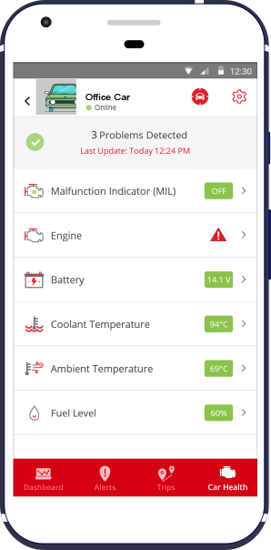 Action point from Rollr OBD Scanner